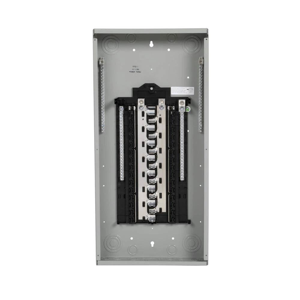 200 Amp 30-Space 48-Circuit Main Lug Load Center Indoor with Copper Bus, Grey J98545
