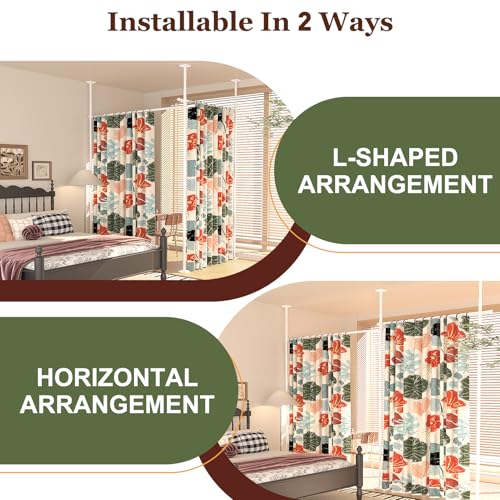 Black Adjustable Room Divider A894264