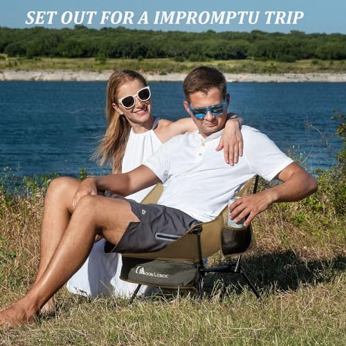 Compact Camping Chair with Side Pockets N53589