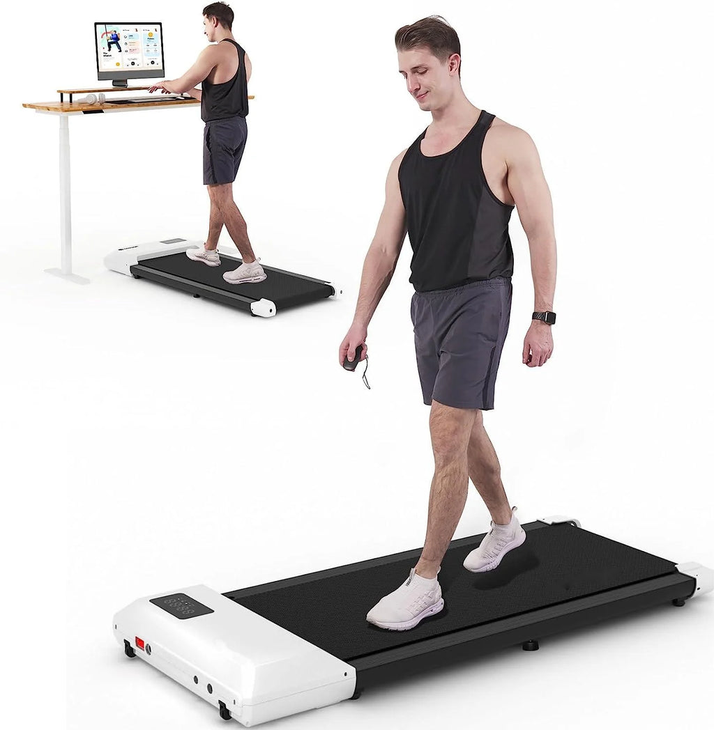 Walking Pad with Remote Control, 2 in 1 Under Desk Treadmill, 300lbs Capacity with LED Display P18044