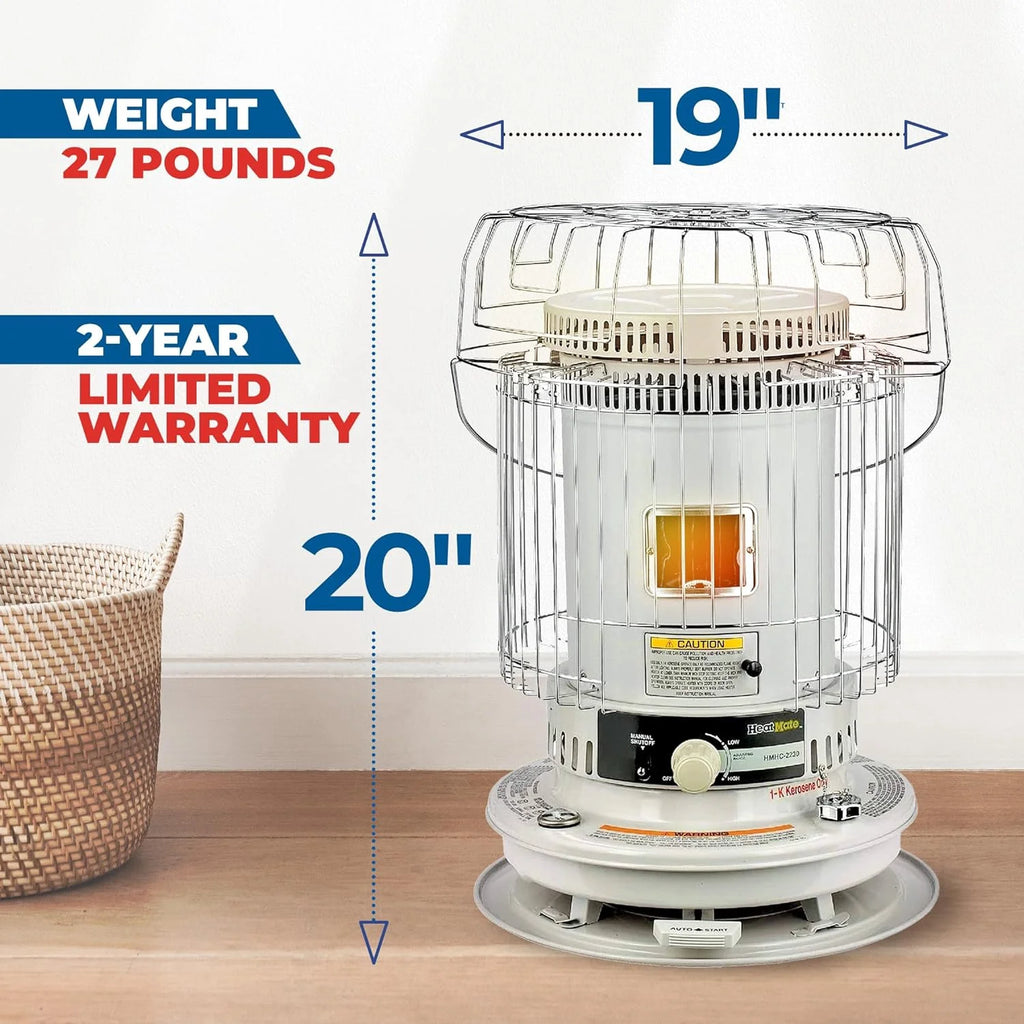 White Portable Kerosene Heater A964