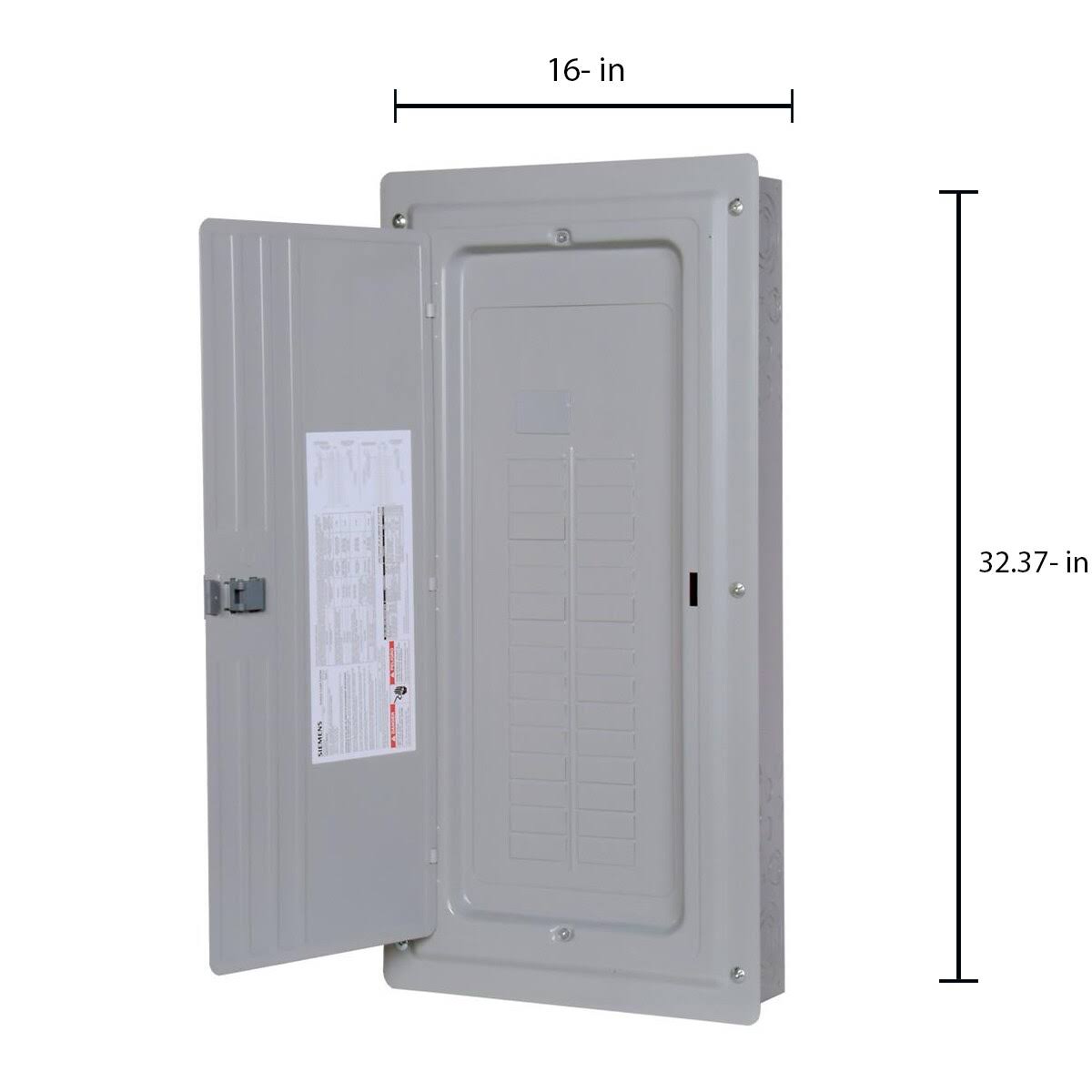 200 Amp 30-Space 48-Circuit Main Lug Load Center Indoor with Copper Bus, Grey J98545