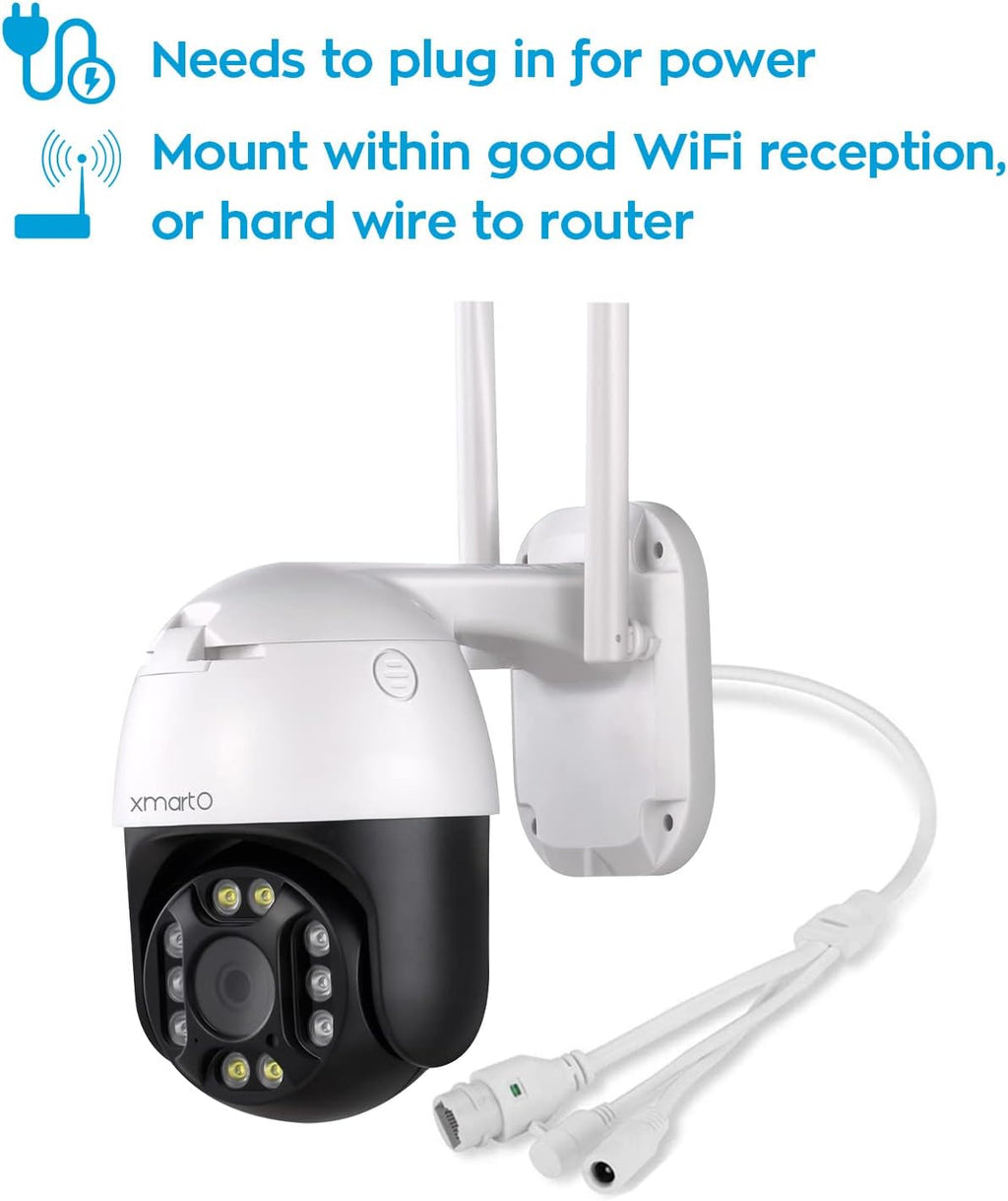 2K Auto-Track Rotation Wireless Security Camera A859946