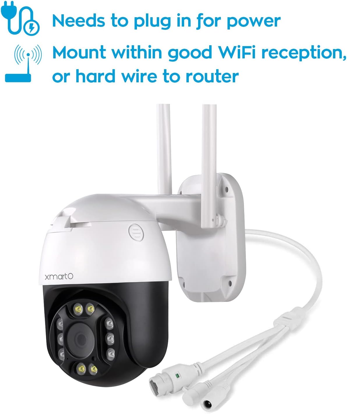 2K Auto-Track Rotation Wireless Security Camera A859946