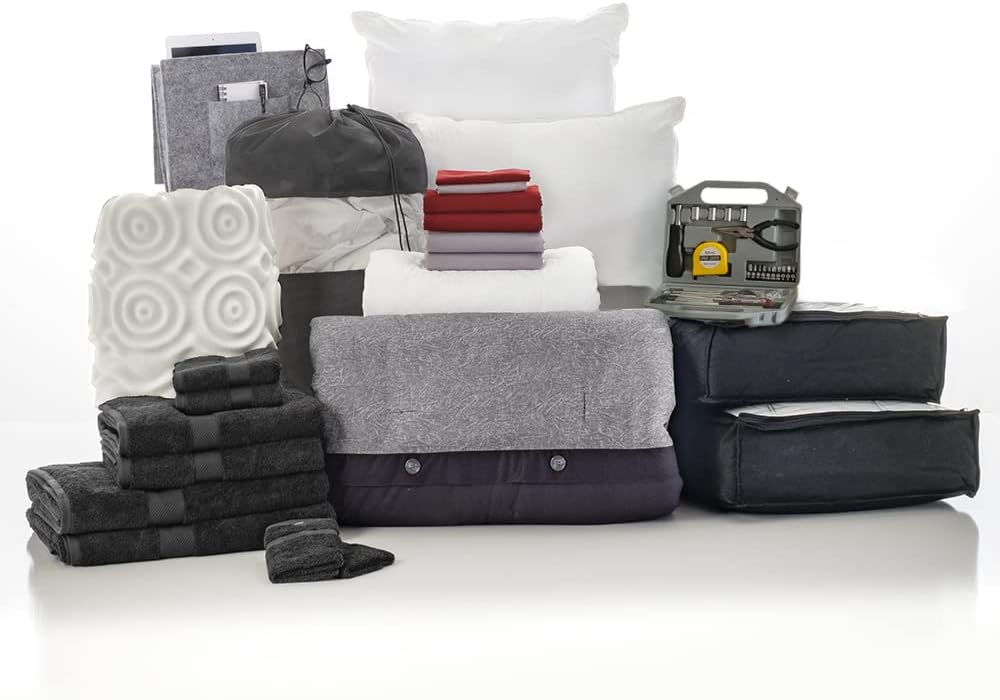Twin XL Blue and Navy Bedding Bath Set X433