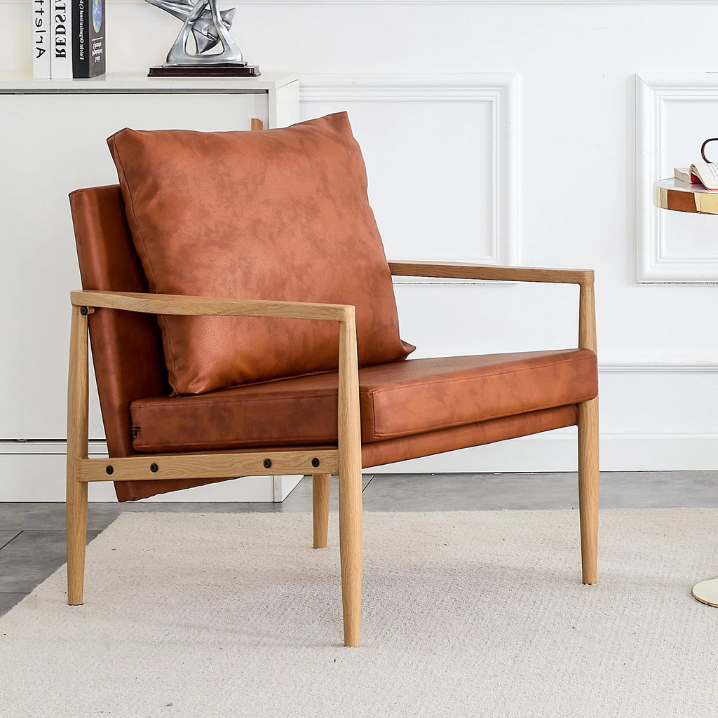 PU Leather Upholstered Armchair P245788