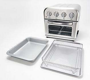 Stainless Steel Mini Air Fryer Toaster Oven with Cake Pan W4781
