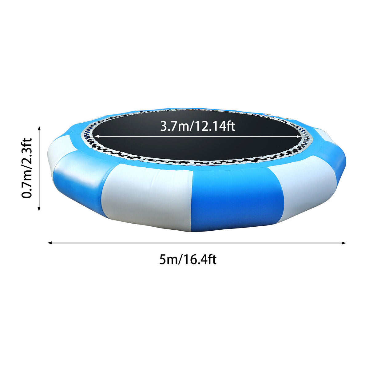 17ft Inflatable Bounce Water Trampoline 400kg 880lbs X517