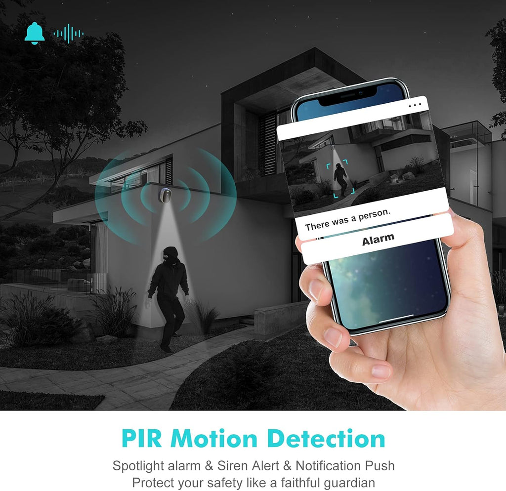 2K Solar Security Camera with Solar Panel R969