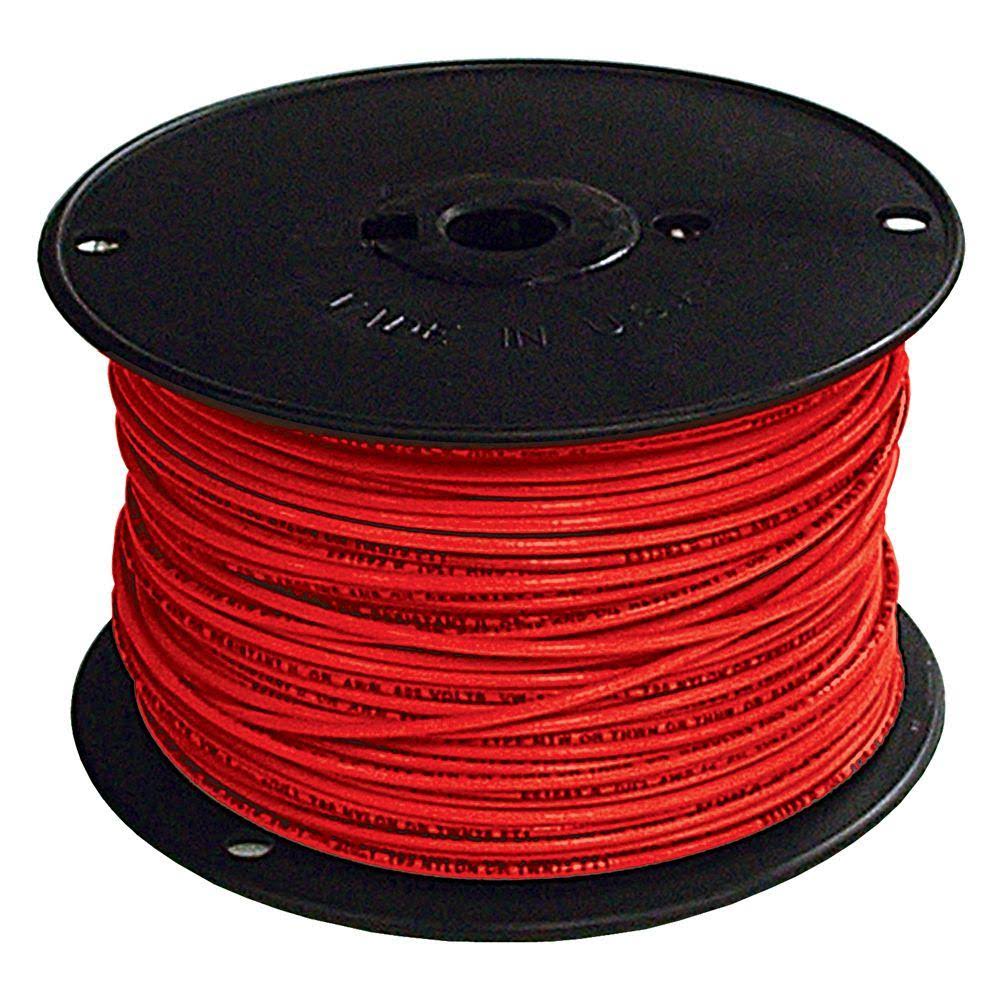 6 Red Stranded Cu THHN Wire S934532