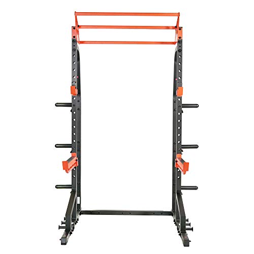 Half Rack Power Cage with J-Hooks and Pull Up Bar S1987