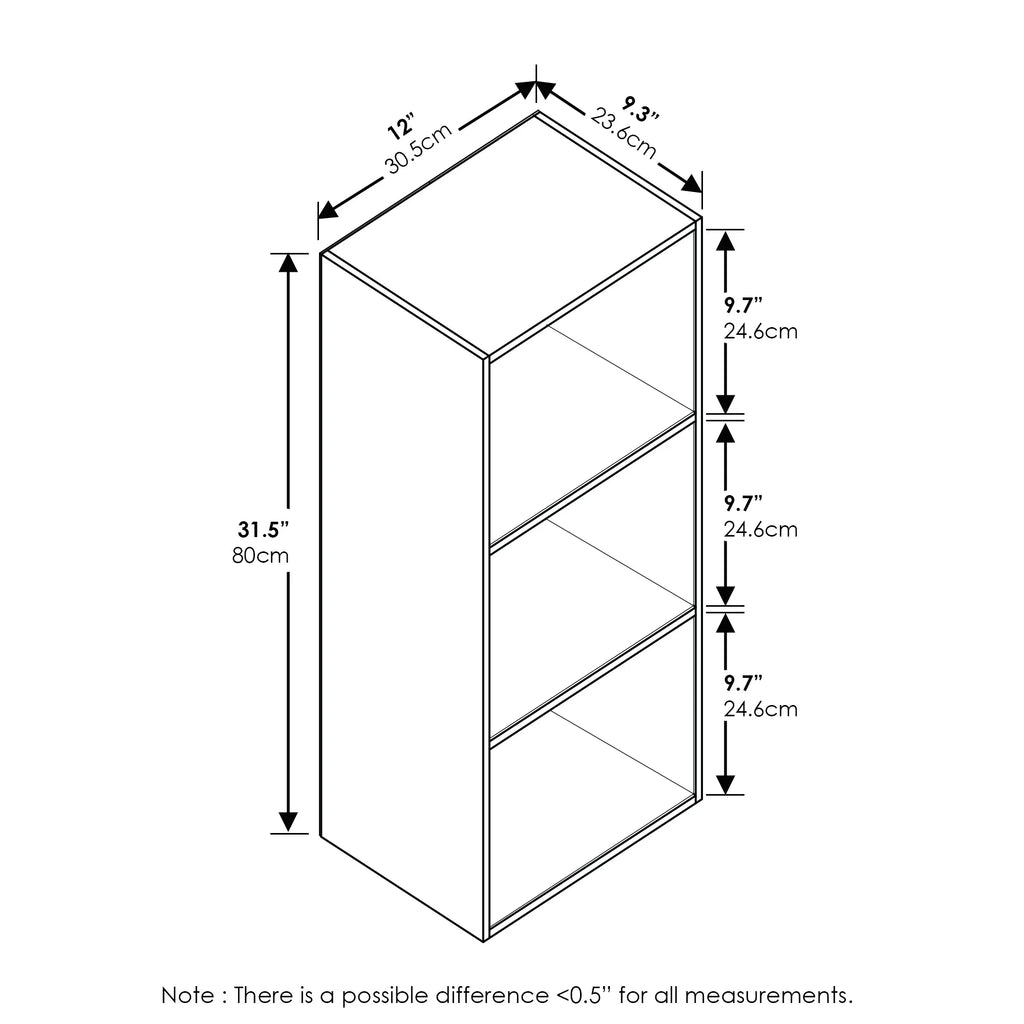 3-Tier Open Shelf Bookcase Z839