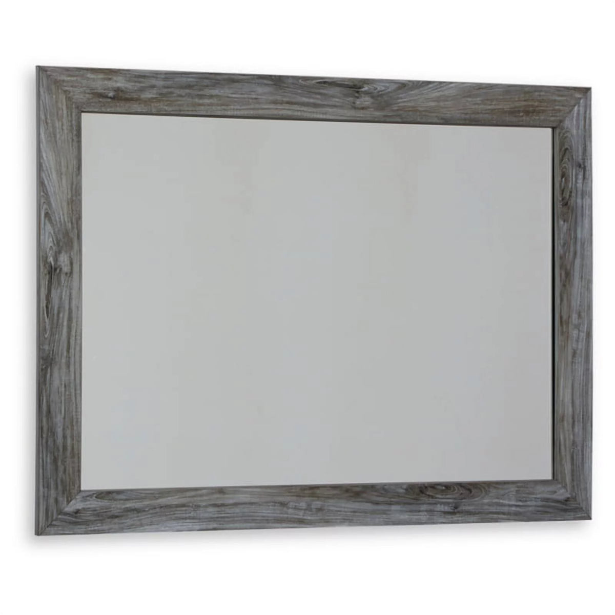 Wood Bedroom Mirror in Smoky Gray Q7604