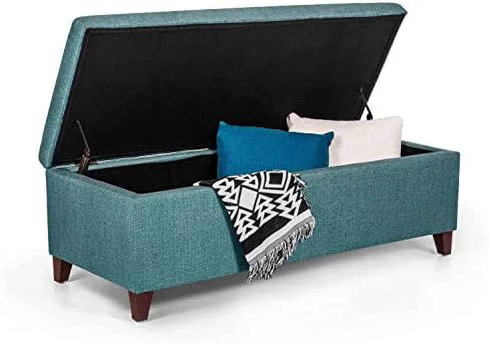 PU Leather Tufted Rectangular Ottoman Bench V944