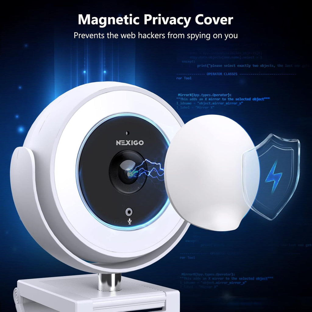 White 1080P Webcam with Remote Control V879208