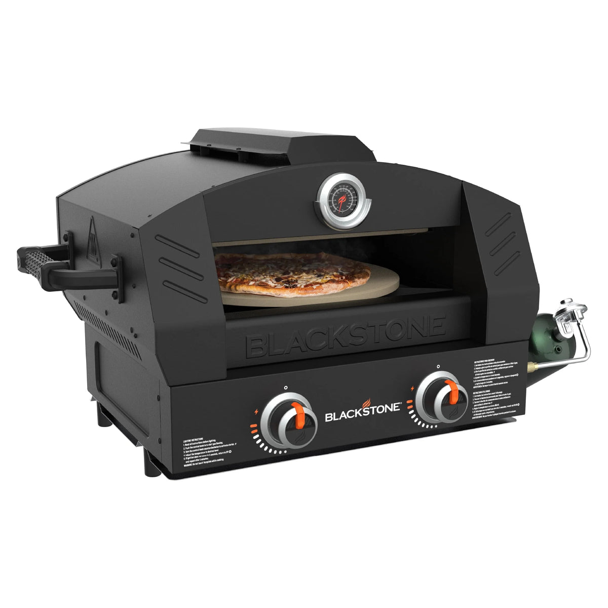 Tabletop Propane Pizza Oven with Two 15 Cordierite Stones D170