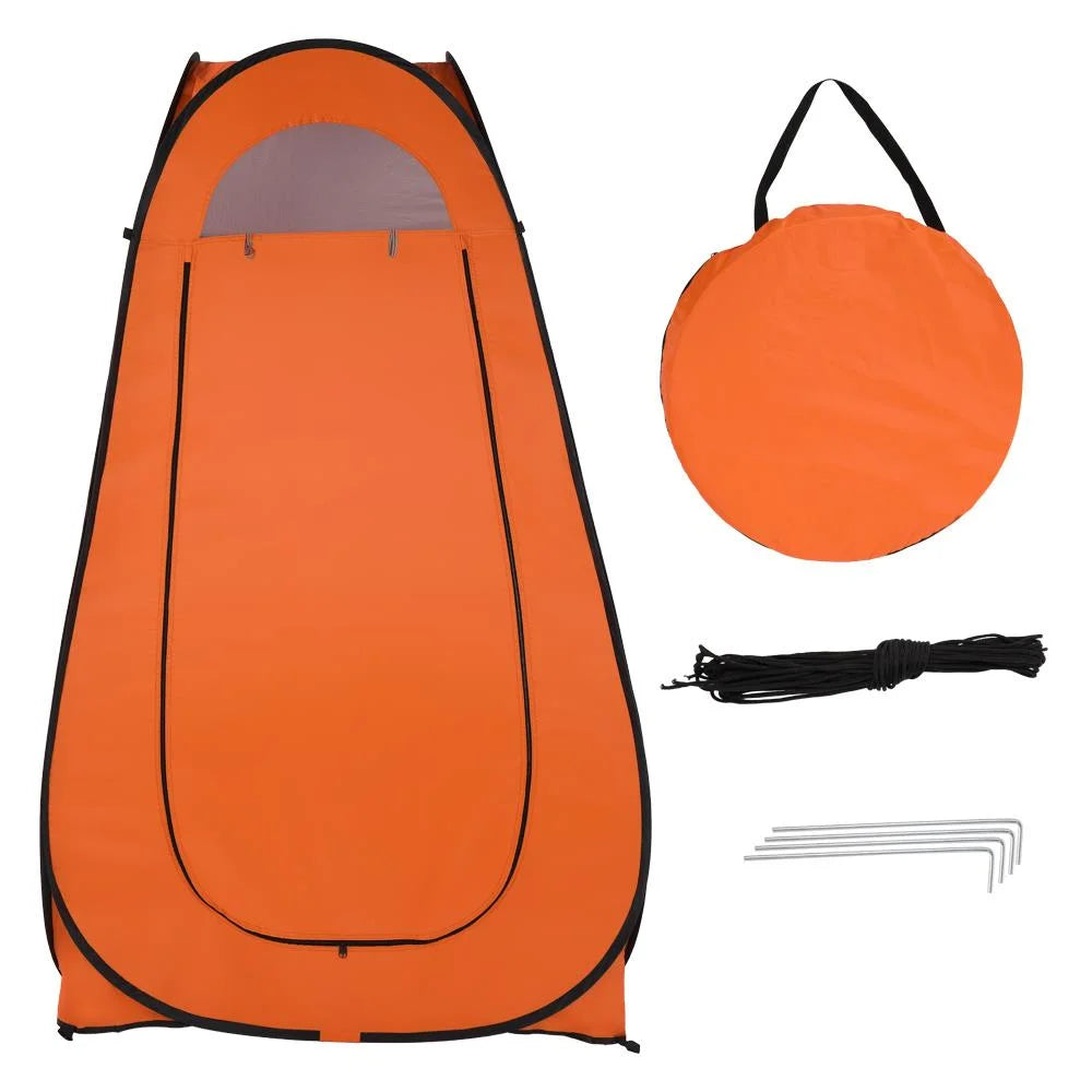 Orange Pop Up Camping Shower Tent G107