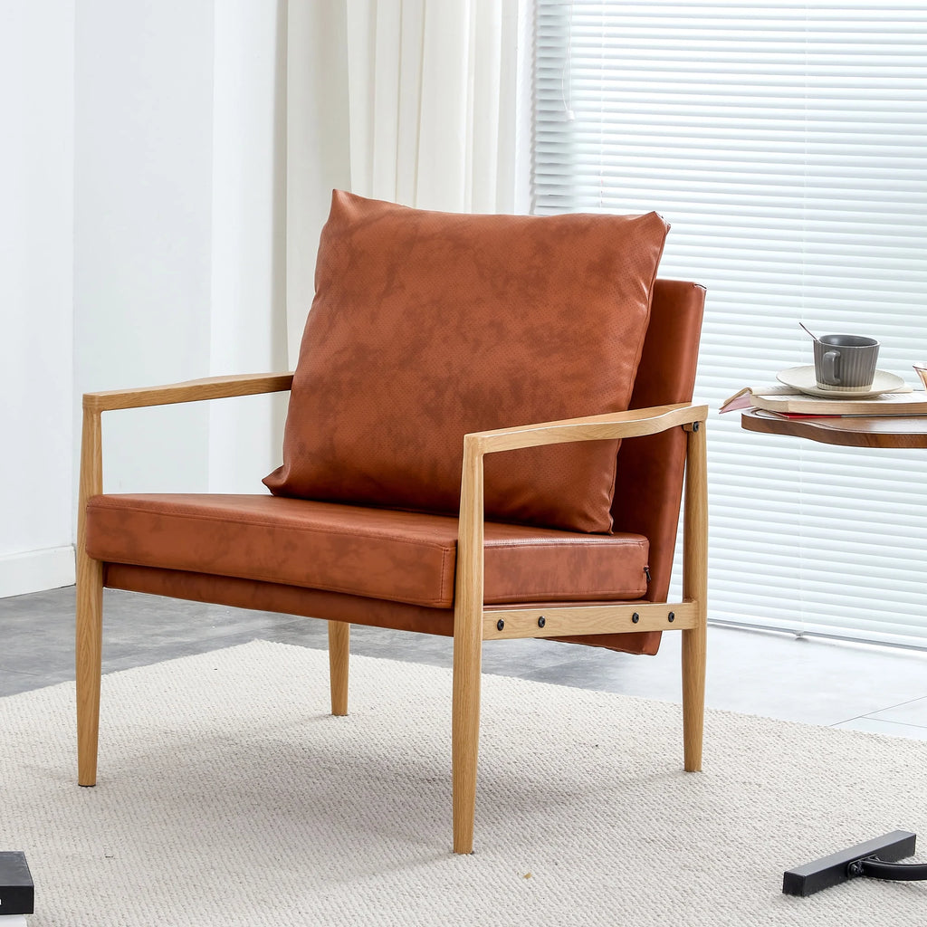 PU Leather Upholstered Armchair P245788