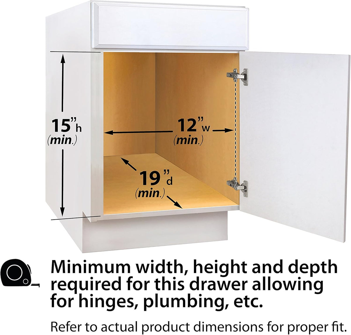Under Sink Cabinet Organizer Pull Out Two Tier Sliding Shelf, Chrome G60279