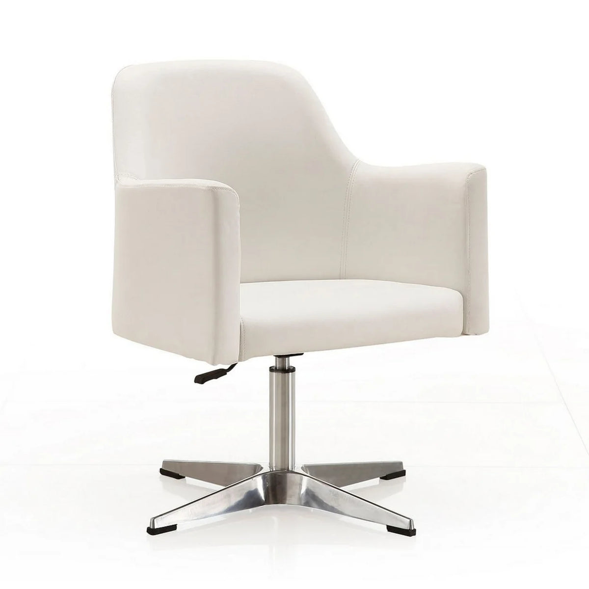 White Faux Leather Accent Chair (Set of 2) B198213