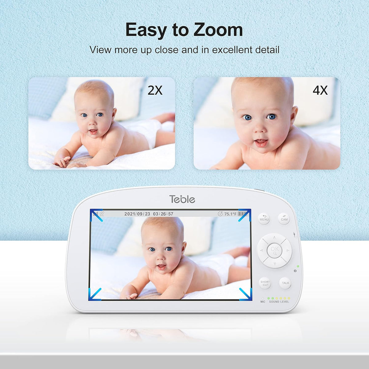 5.5 HD Video Baby Monitor with Camera and Audio L8061