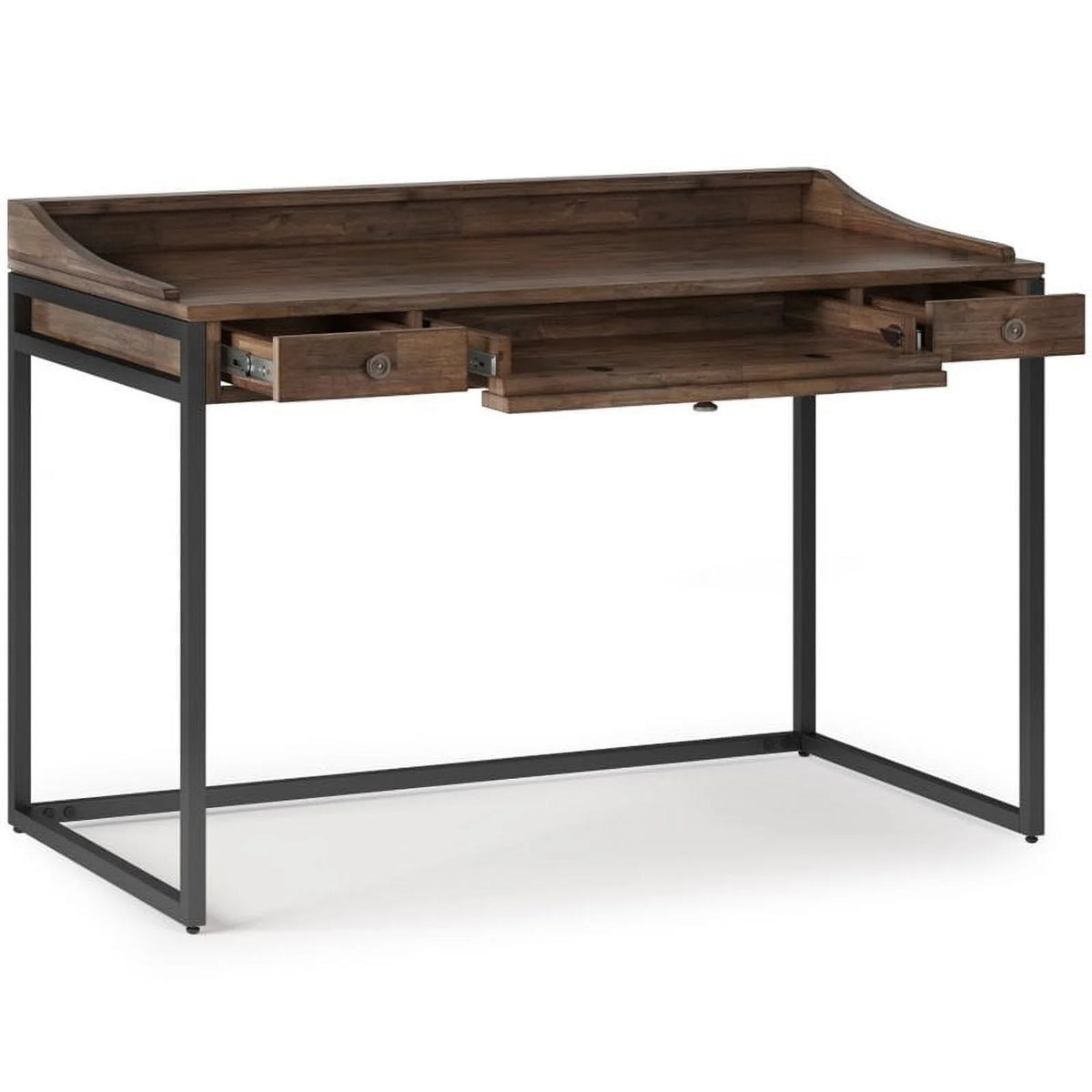 48" Solid Wood Computer Desk in Rustic Aged Brown X941149