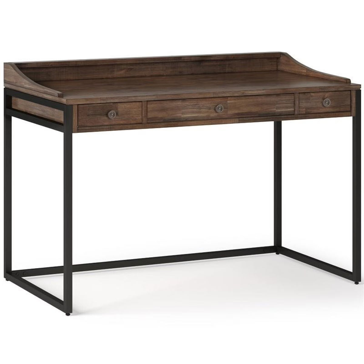 48" Solid Wood Computer Desk in Rustic Aged Brown X941149