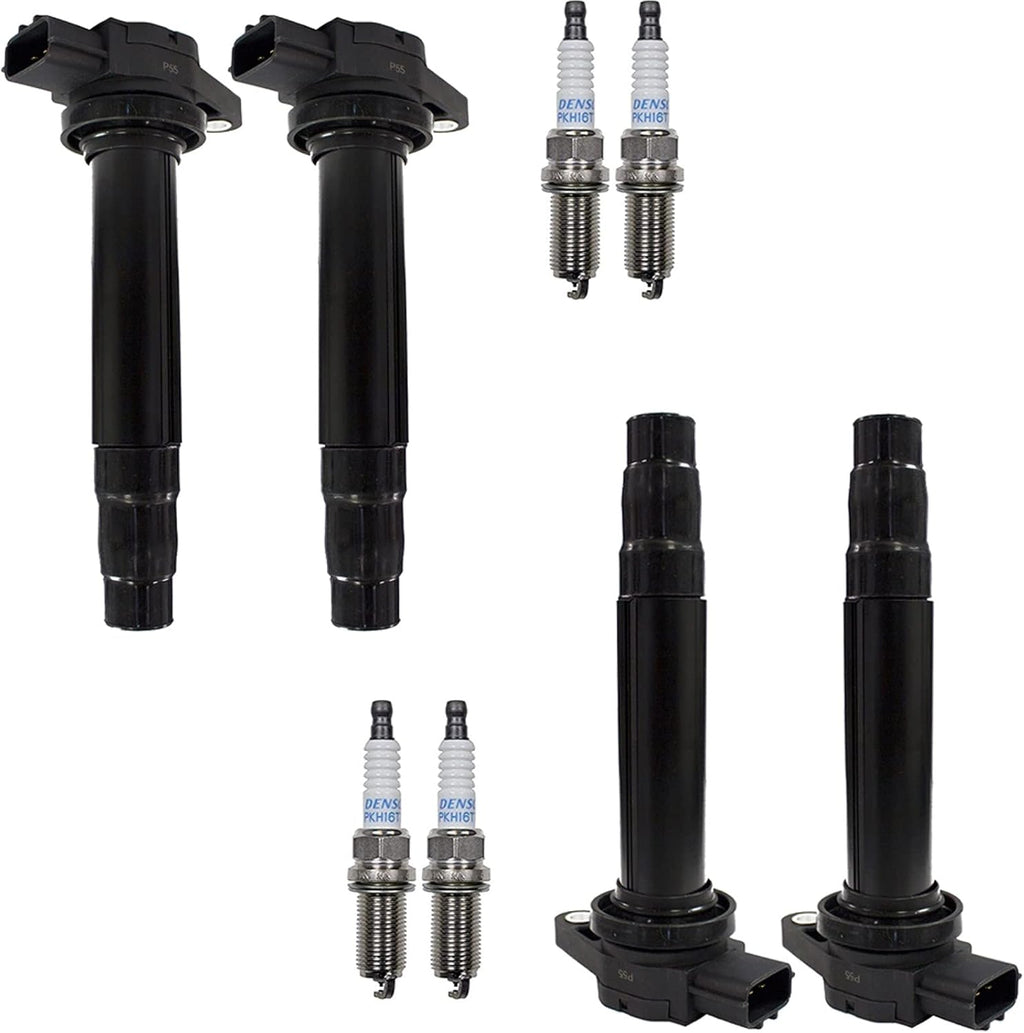 4pcs Racing Ignition Coil Pack And Platinum Spark Plug Compatible with Nissan Sentra 2000 2001 1.8L O7814