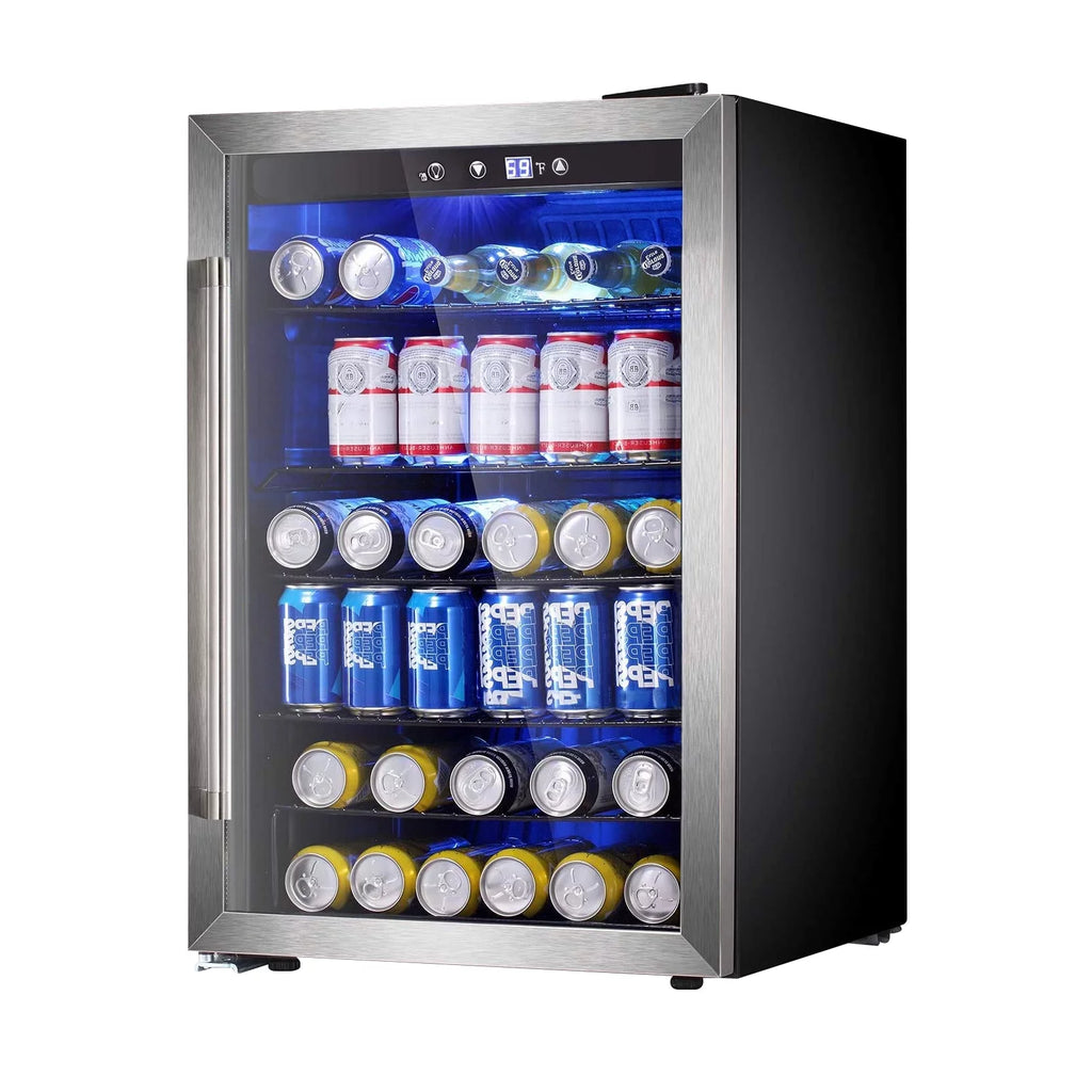 4.4 Cubic Feet 145 Can Beverage Refrigerator Glass Door H904