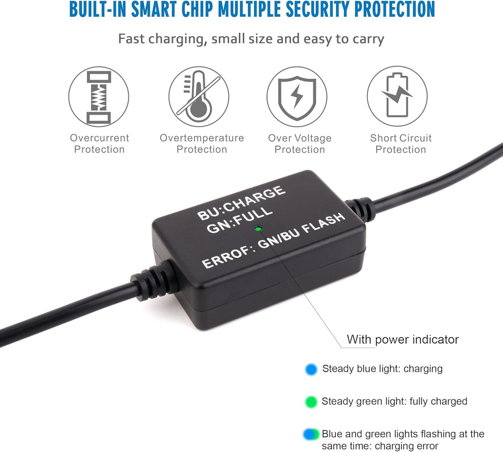 D-Tap Battery Quick Charge Power Adapter Kit, Pack of 2 Q676