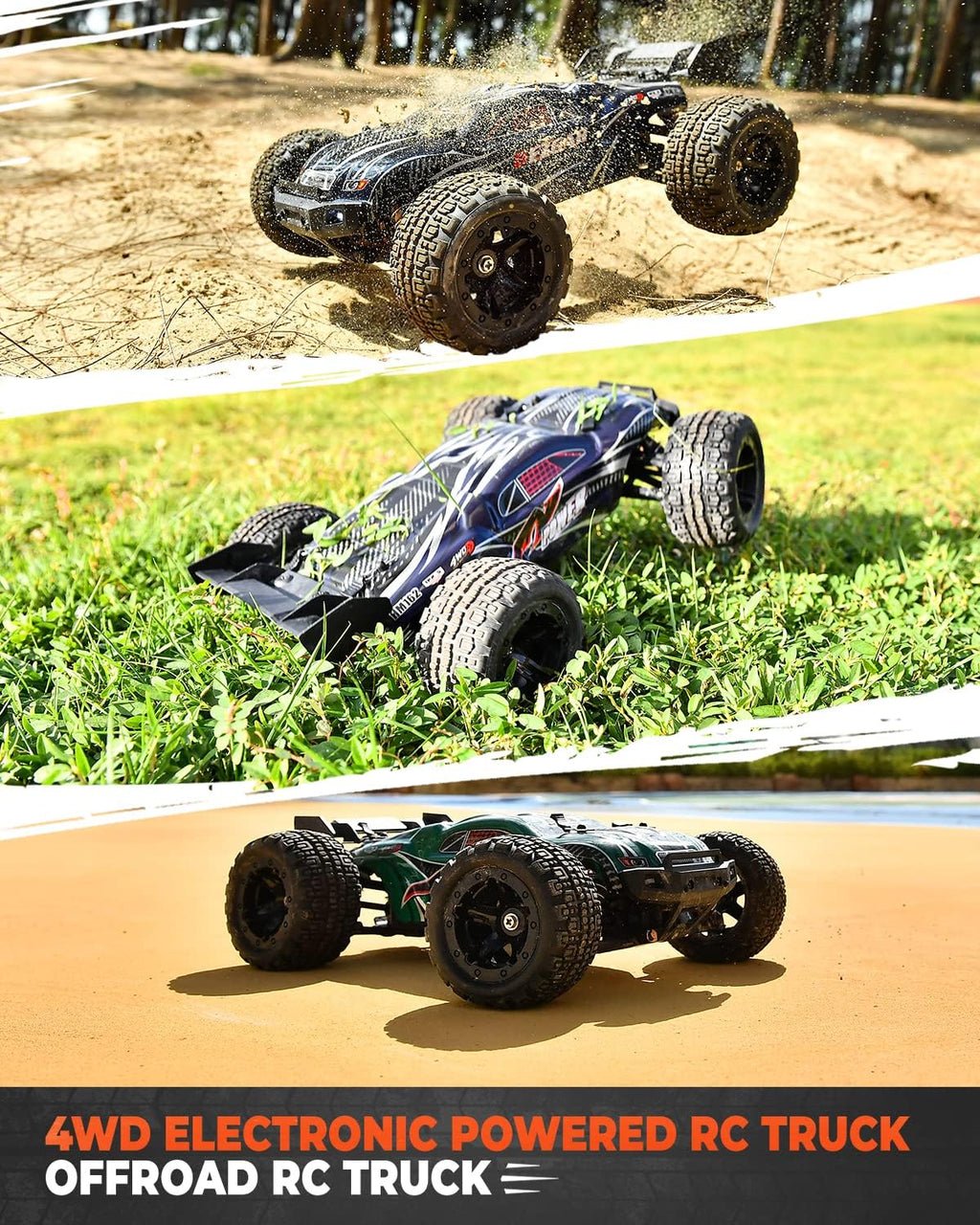 1:16 Scale 4WD Remote Control Electric Off Road RC Monster Truck U745