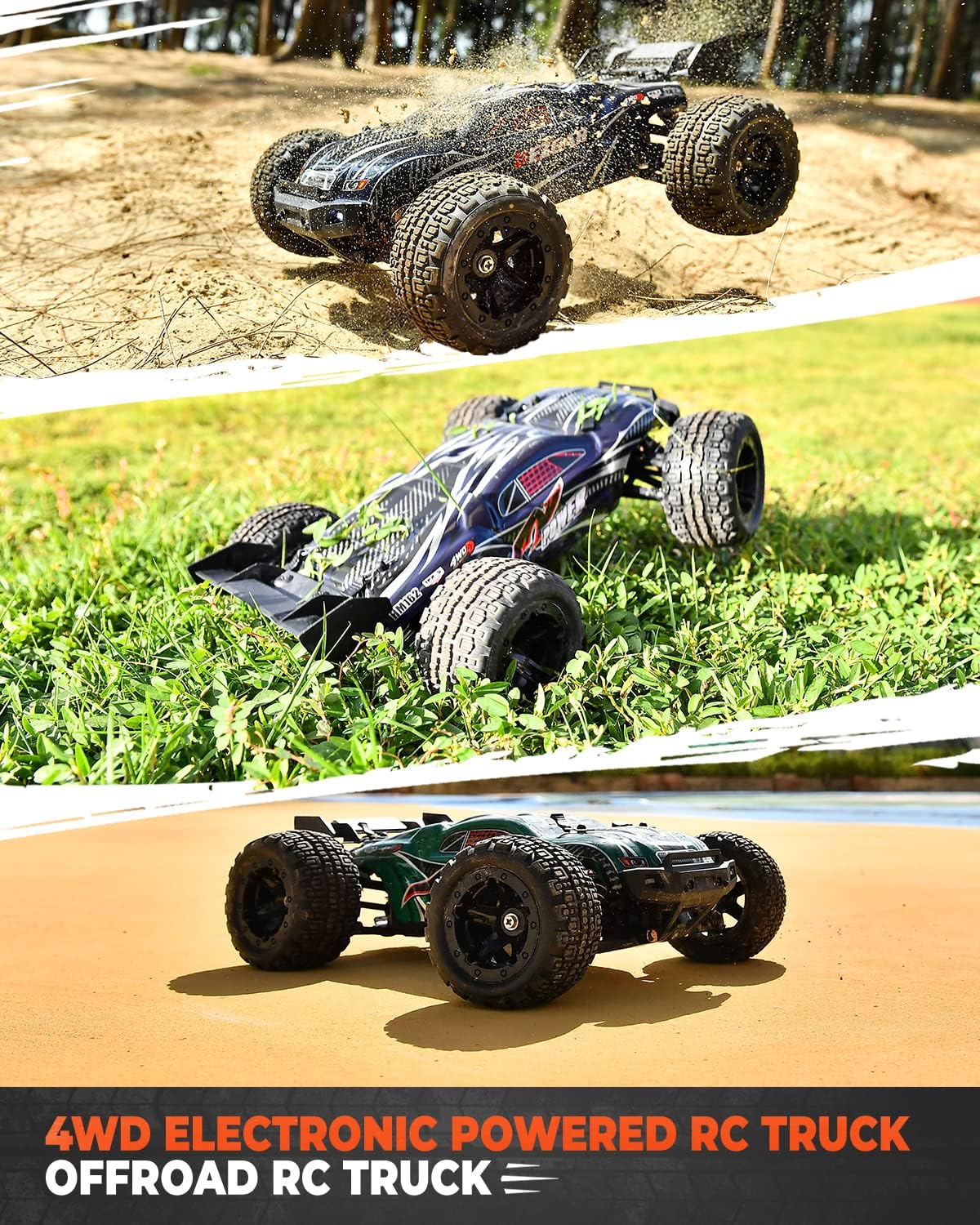 1:16 Scale 4WD Remote Control Electric Off Road RC Monster Truck U745