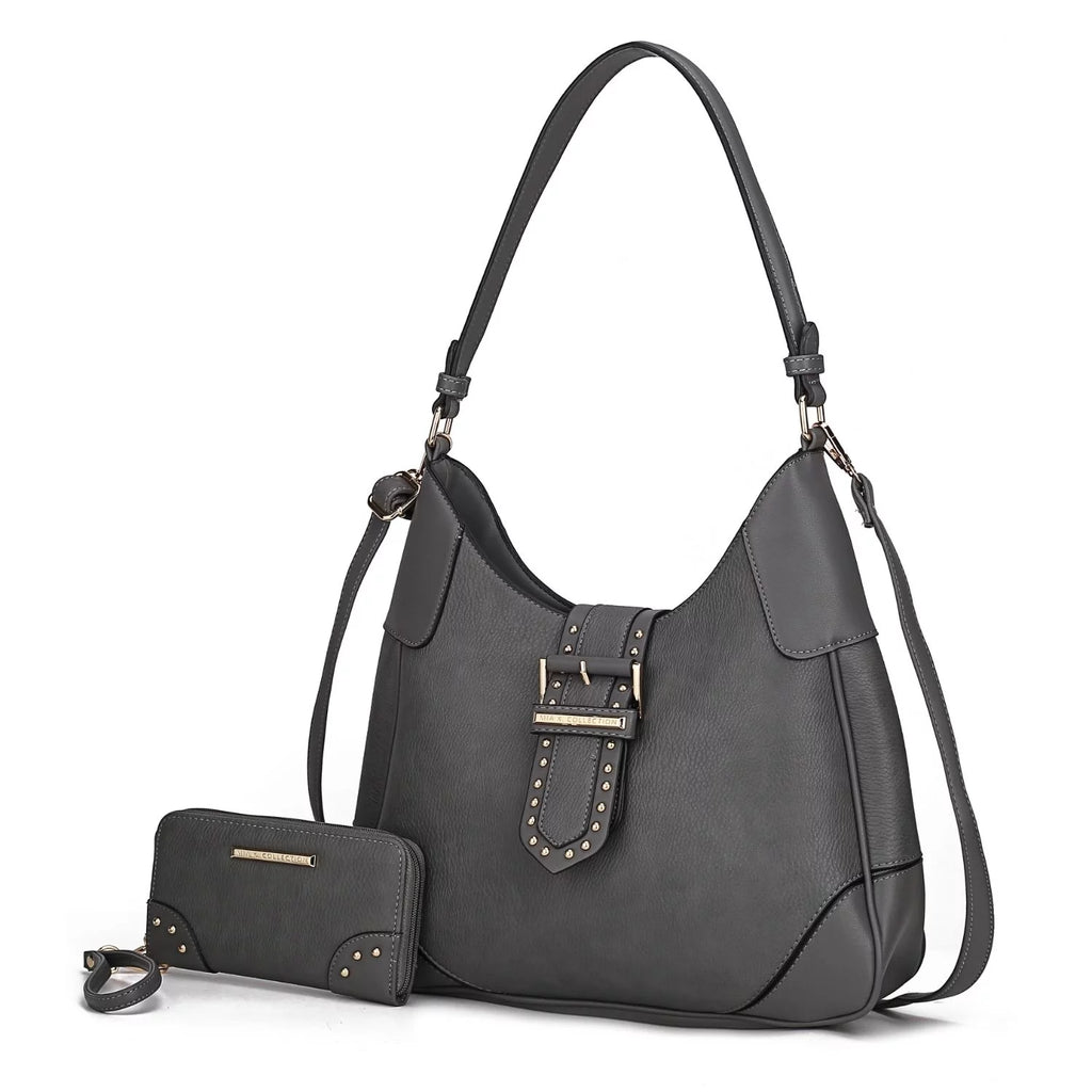 Women's Shoulder Handbag & Matching Wallet 2 Piece Set A855