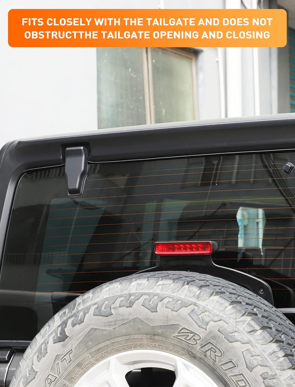 Rear Window Rain Gutter for Jeep Wrangler TJ, Black, Pack of 2 Y445