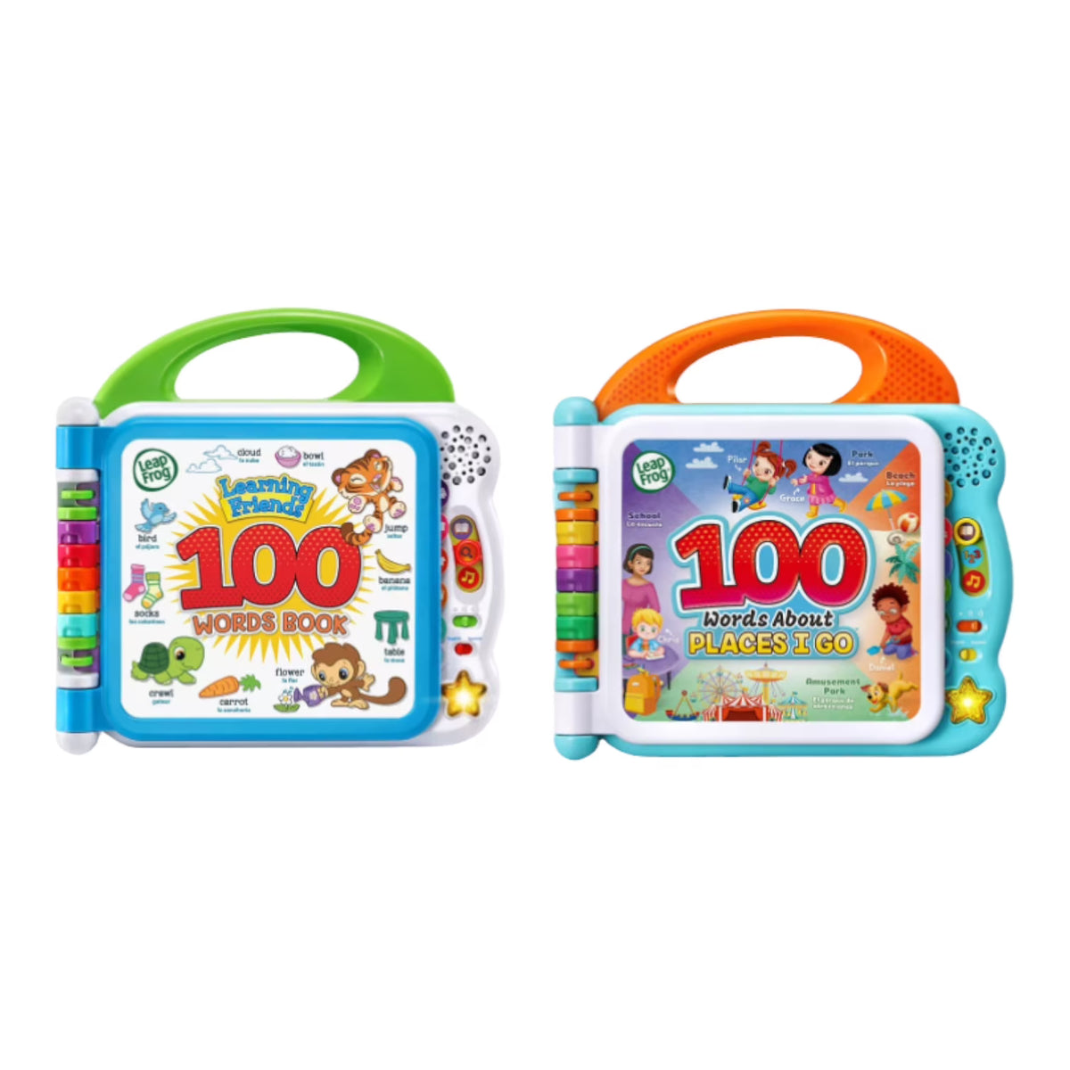 100 Words Book and 100 Words About Places I Go Set, Bilingual C712288