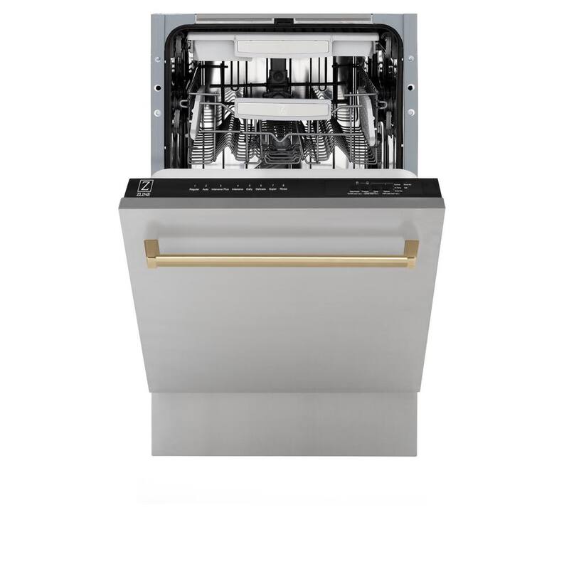 18 in. 8-Cycle Tall Tub Dishwasher with 3rd Rack in Stainless Steel Z481733