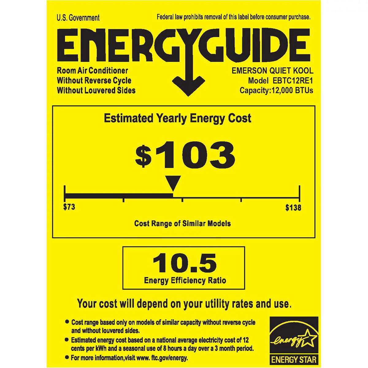 12,000 BTU 115-Volt Through-the-Wall Air Conditioner with Remote, White N81721
