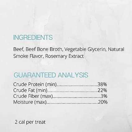 Beef with Bone Broth Flavored Jerky Dog Treats J65840
