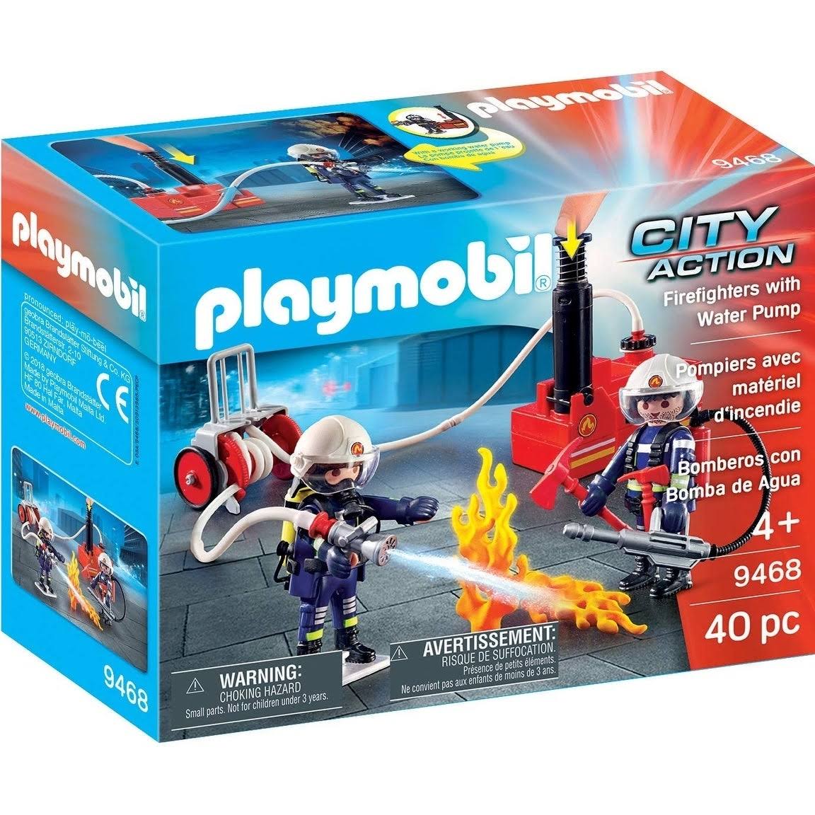 310 Pcs Fire Station Playset with Playmat and 12 Markers O7079