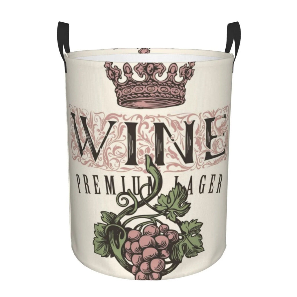 Wine Collapsible Laundry Hamper K439