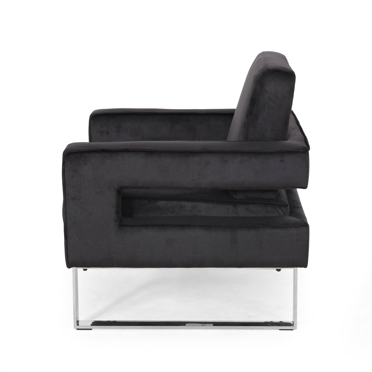 Gray Velvet Club Chair H639840