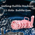 Pink 15-Hole Automatic Bubble Machine Gun F558