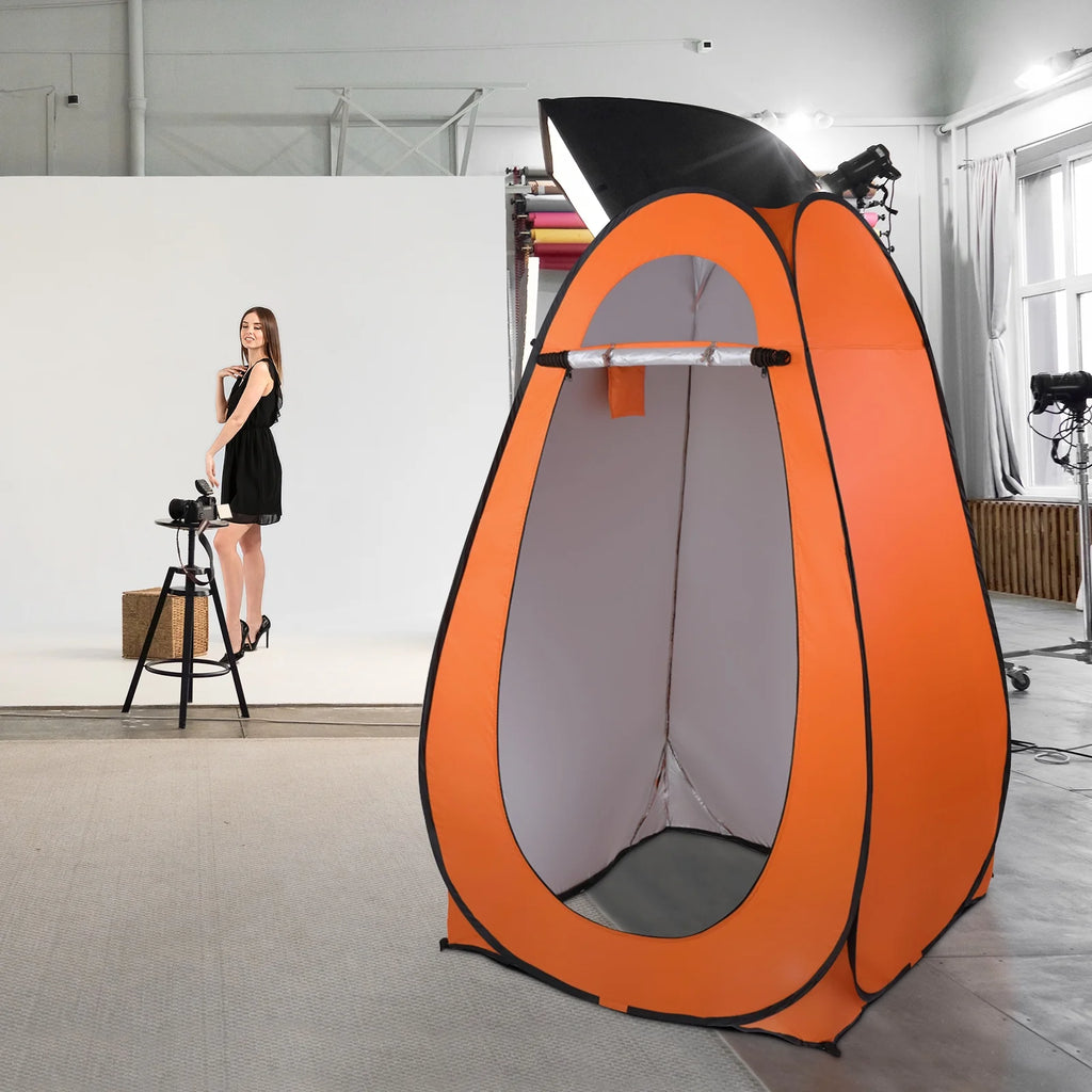 Orange Pop Up Camping Shower Tent G107
