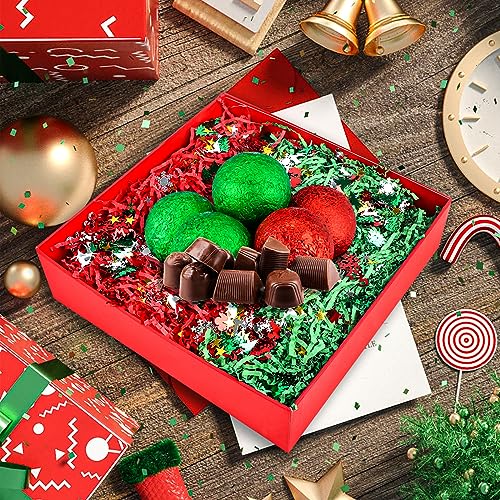 1LB Christmas Crinkle Cut Paper Shred Filler D1482