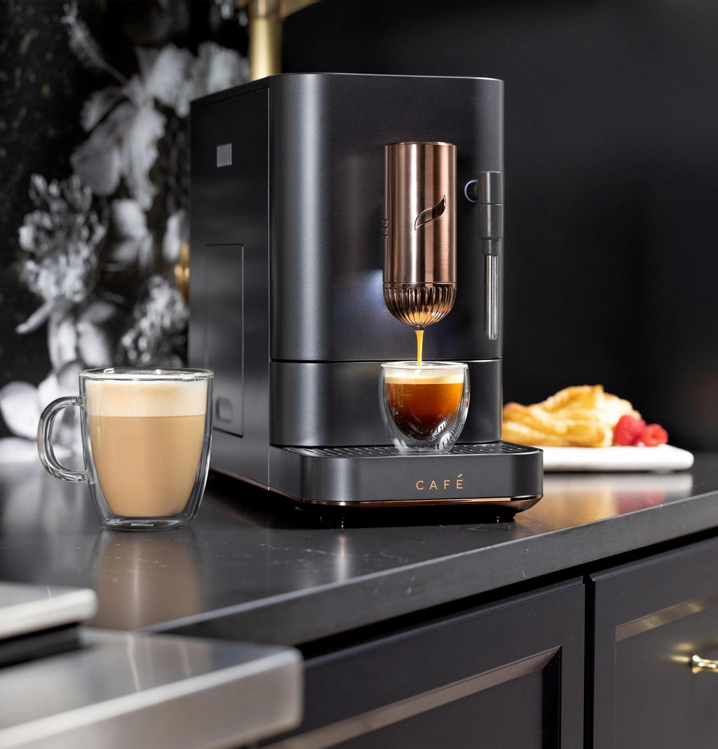 Automatic Espresso Machine with Milk Frother and Bean Grinder, Matte Black, 1.2 Liter U883144