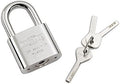Heavy Duty Padlock, Chrome Plated, Extruded Brass, Hardened Boron Steel Shackle, Pack of 2 X67879
