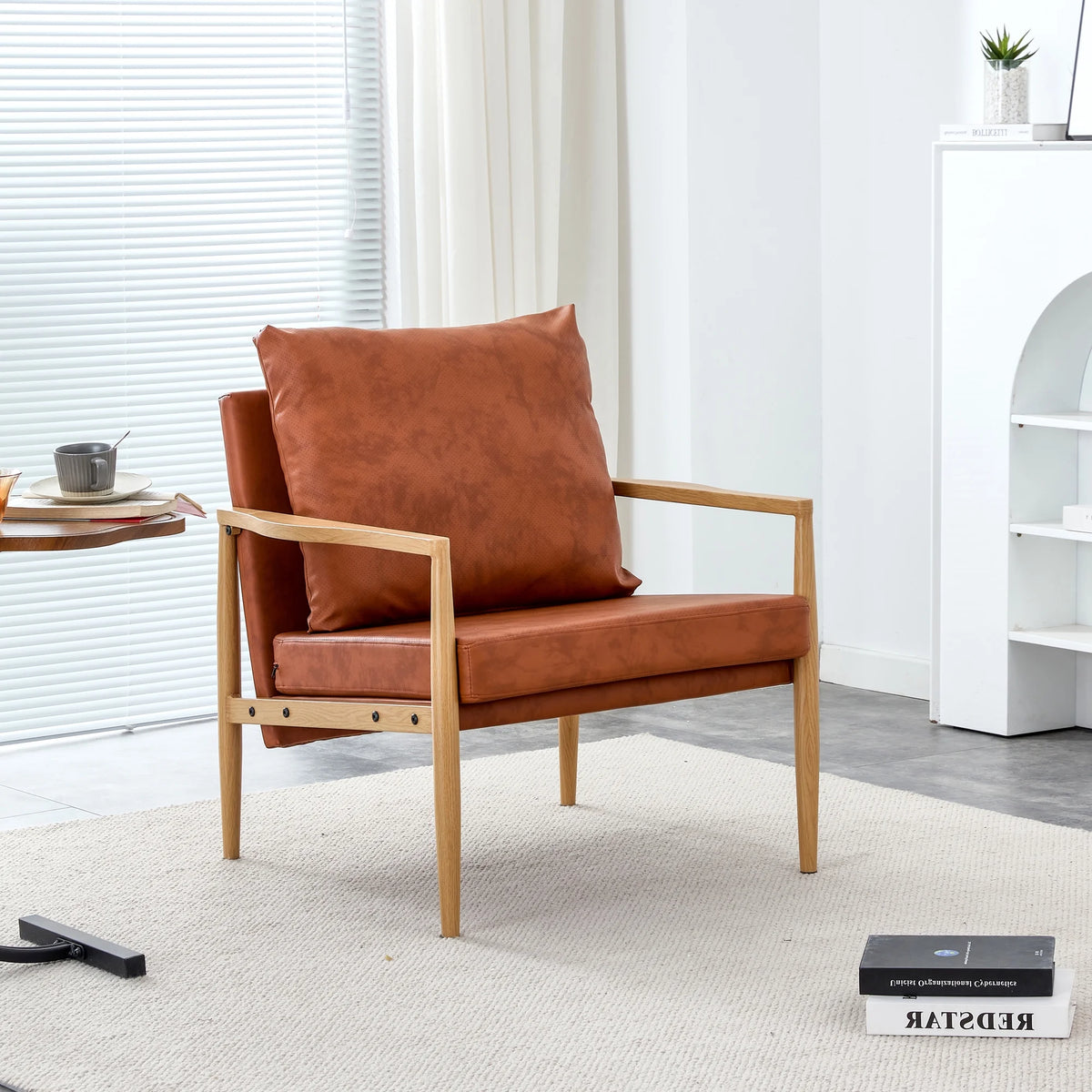 PU Leather Upholstered Armchair P245788