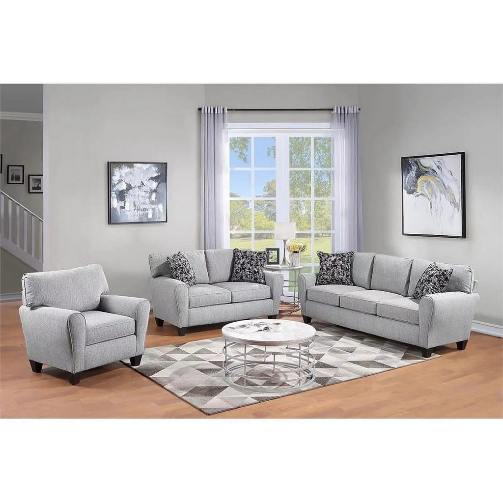 Cream Woven Poly Sofa V7655