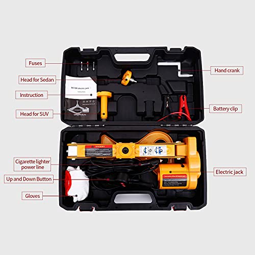 3 Ton 12V Electric Car Jack with Carrying Case S9308