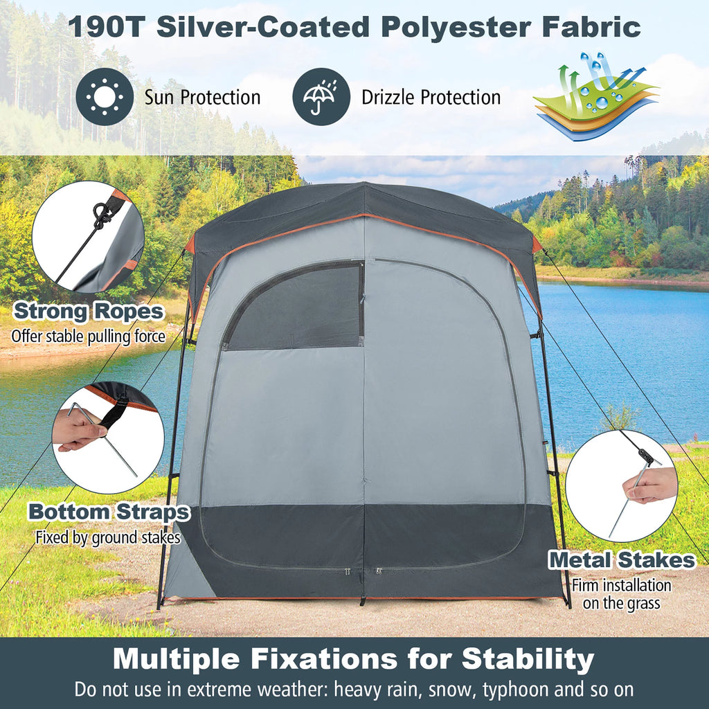 2 Room Oversize Portable Shower Tent R5163